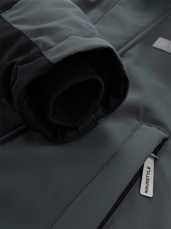 картинка Комбинезон зимний для мальчика NIKASTYLE 8з6524 Мох черный от магазина детских товаров ALiSa