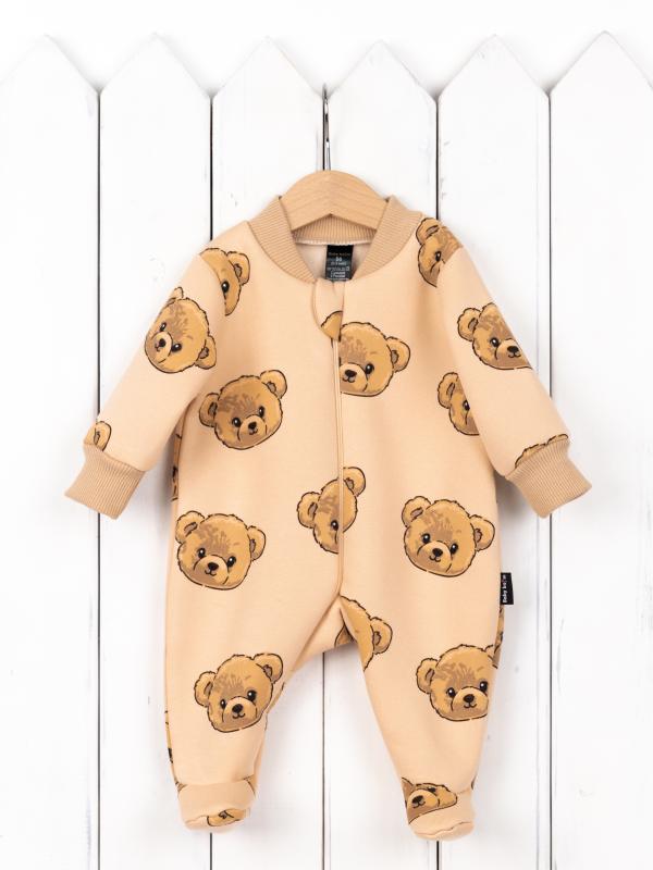 картинка Комбинезон на стопе Baby Boom К239/17-Ф Мишки на бежевом от магазина детских товаров ALiSa
