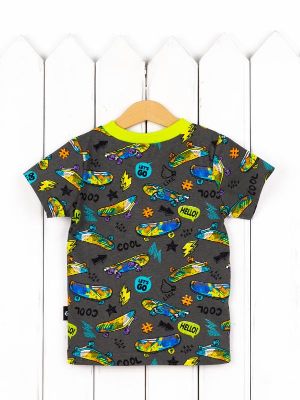 картинка Футболка для мальчика Baby Boom Ф96/6-К Скейты от магазина детских товаров ALiSa