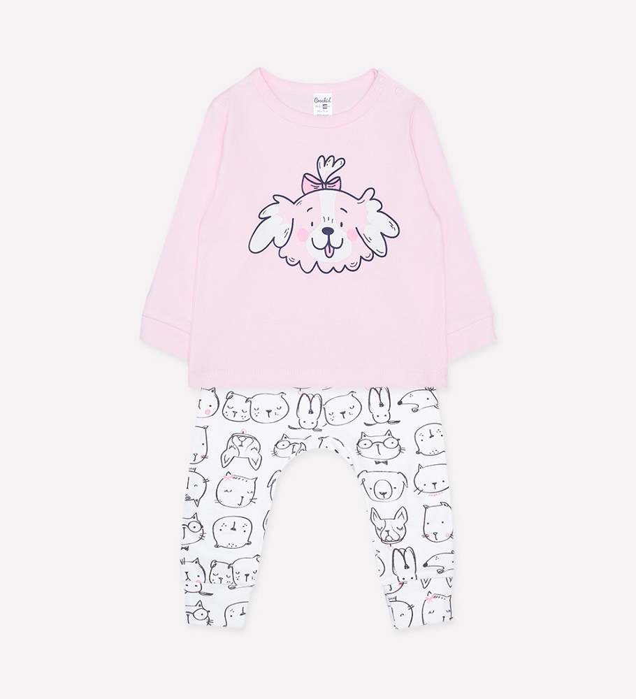 картинка Комплект для девочки Crockid К 2612 розовое облако + пушистики от магазина детских товаров ALiSa