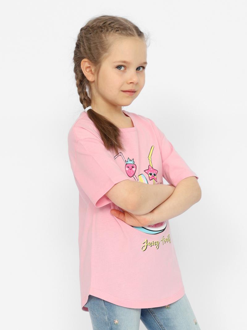 картинка Футболка для девочки Cherubino CSKG 63651-27 Розовый от магазина детских товаров ALiSa
