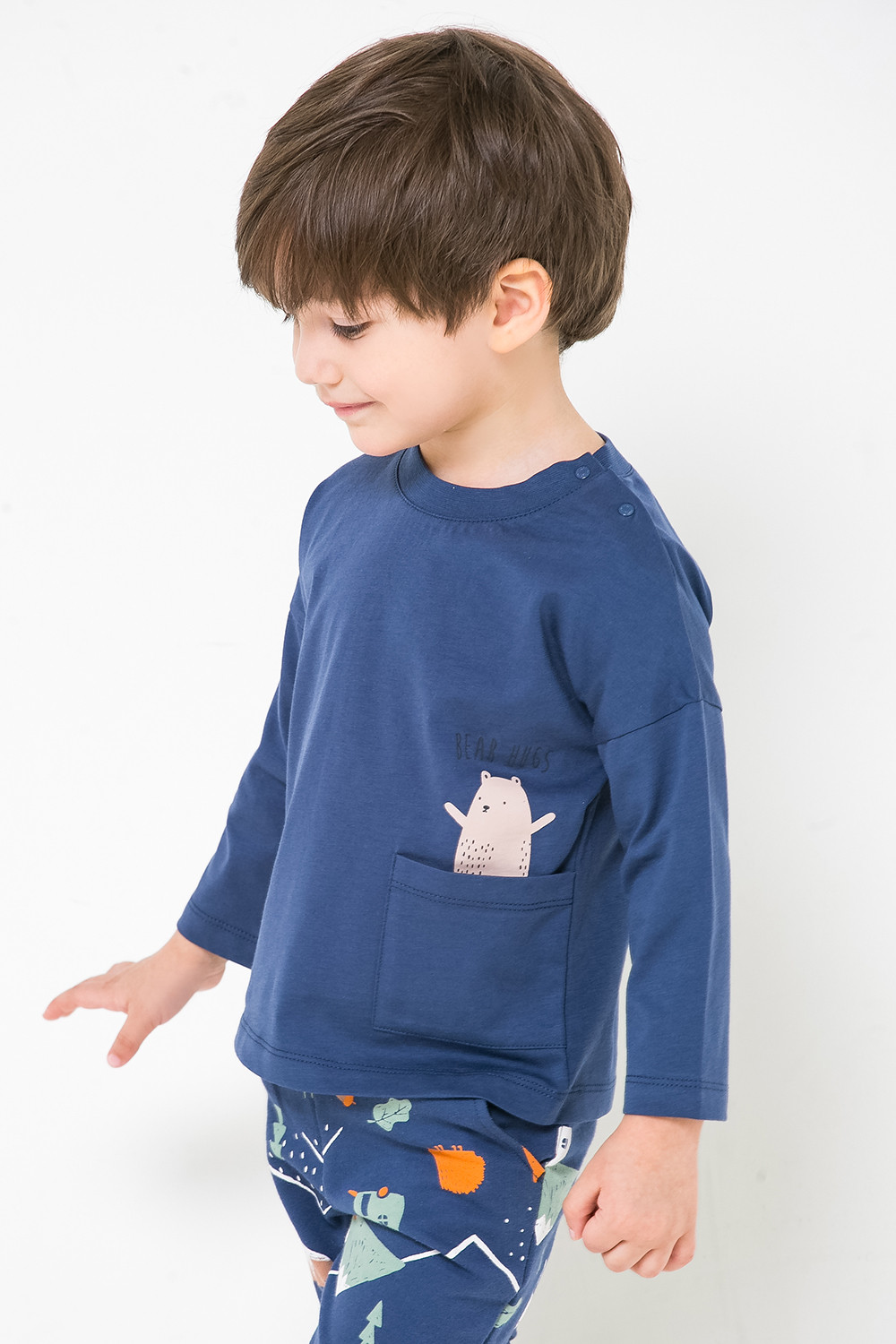 картинка Джемпер для мальчика Crockid КР 301052 темно-синий к258 от магазина детских товаров ALiSa