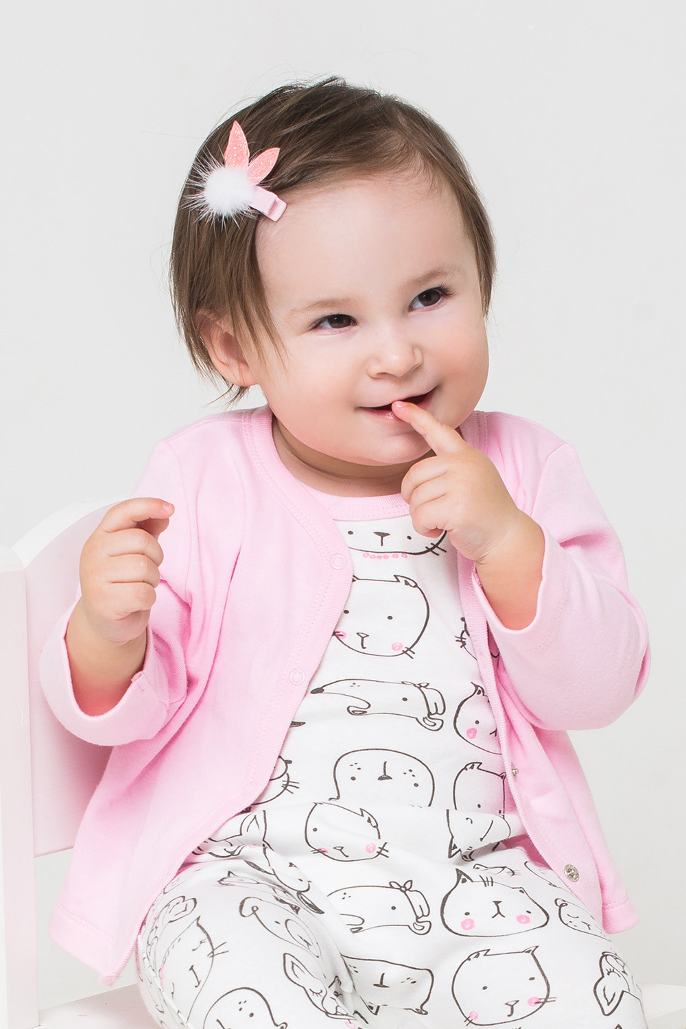 картинка Кофточка для девочки Crockid К 300450 розовое облако (пушистики) от магазина детских товаров ALiSa