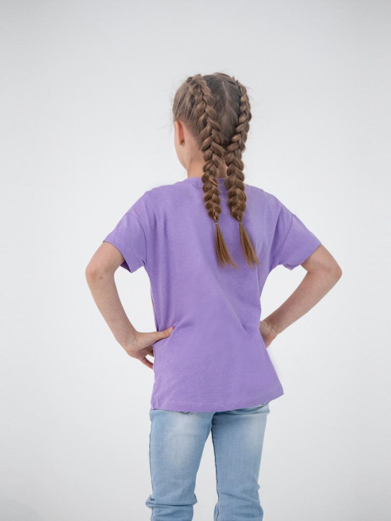 картинка Футболка для девочки Cherubino CSKG 63101-44-317 Фиолетовый от магазина детских товаров ALiSa