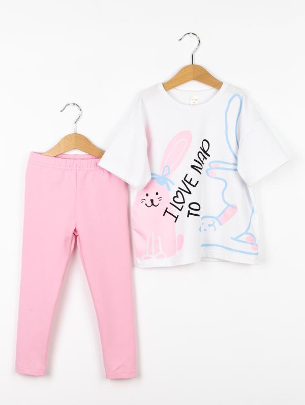 картинка Комплект для девочки Baby Boom КД559/1-К Белый + рзовый от магазина детских товаров ALiSa