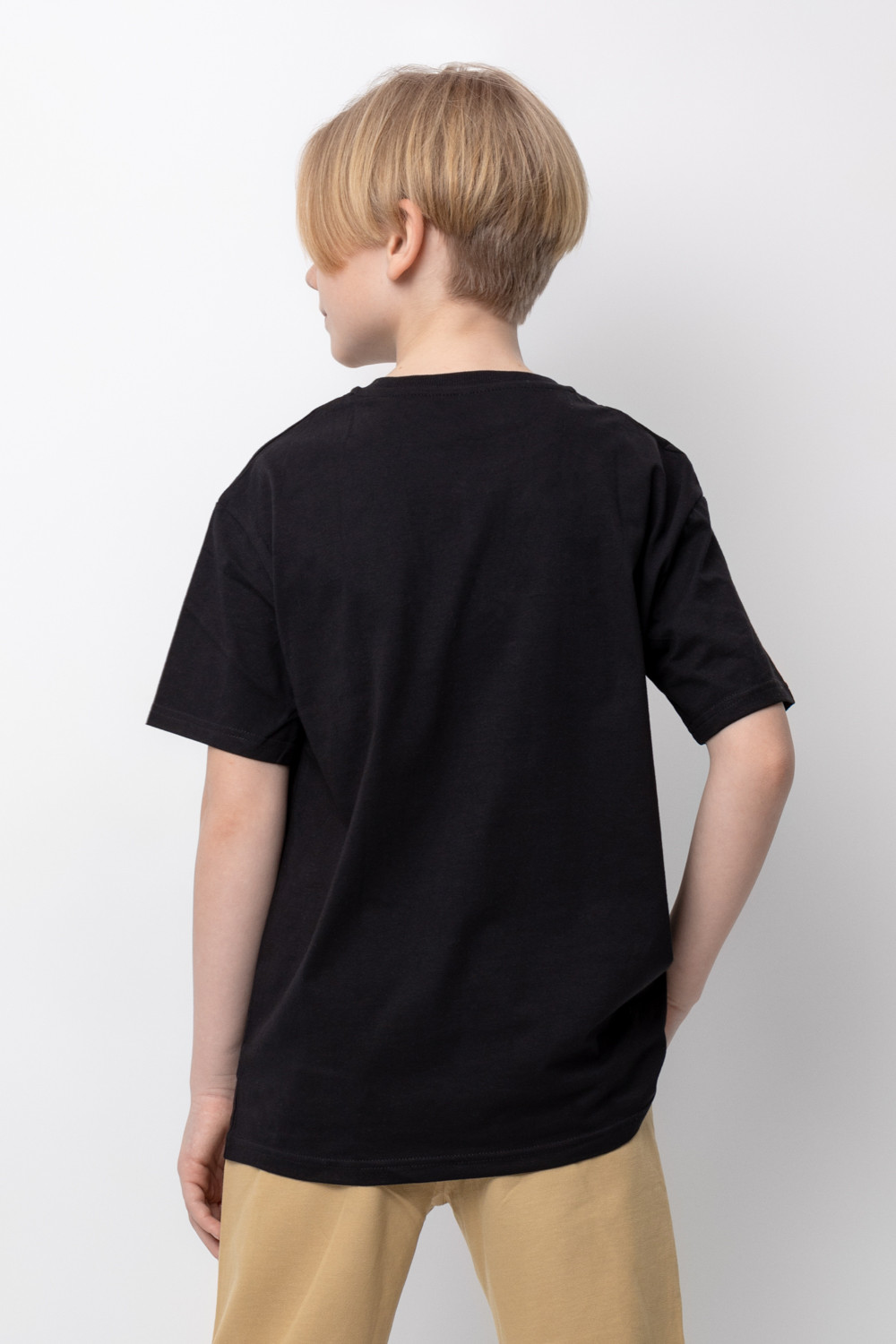 картинка Футболка для мальчика Crockid КБ 302086 черный от магазина детских товаров ALiSa