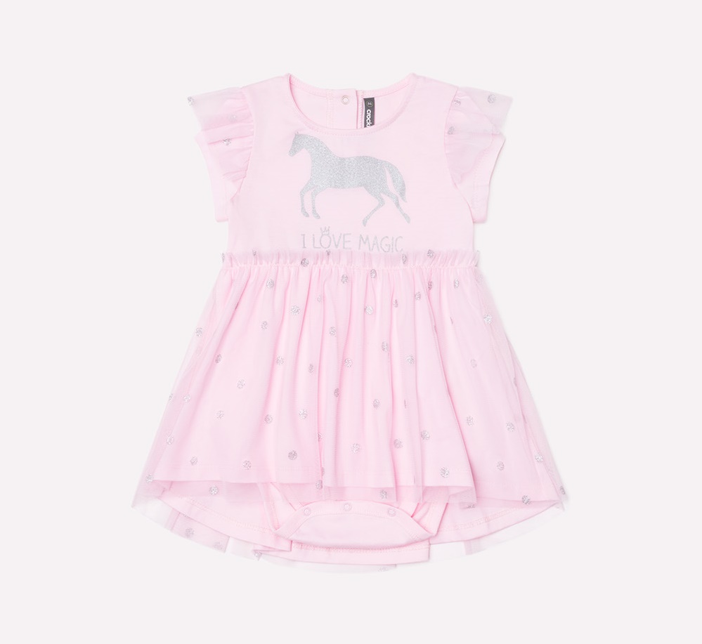 картинка Платье для девочки Crockid КР 5609 розовое облако к233 от магазина детских товаров ALiSa