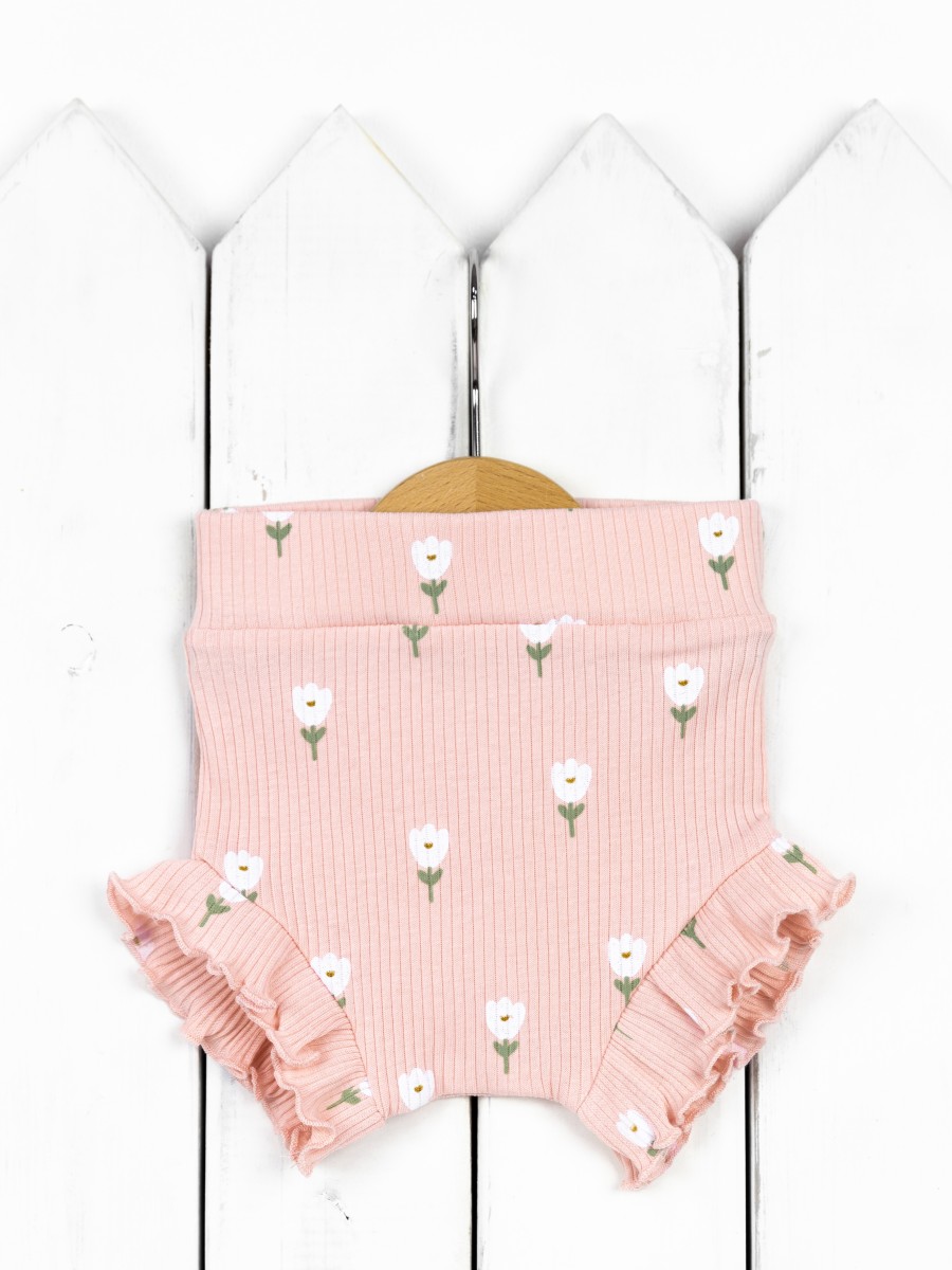 картинка Трусы для девочки Baby Boom П69/23-К Белые тюльпаны от магазина детских товаров ALiSa