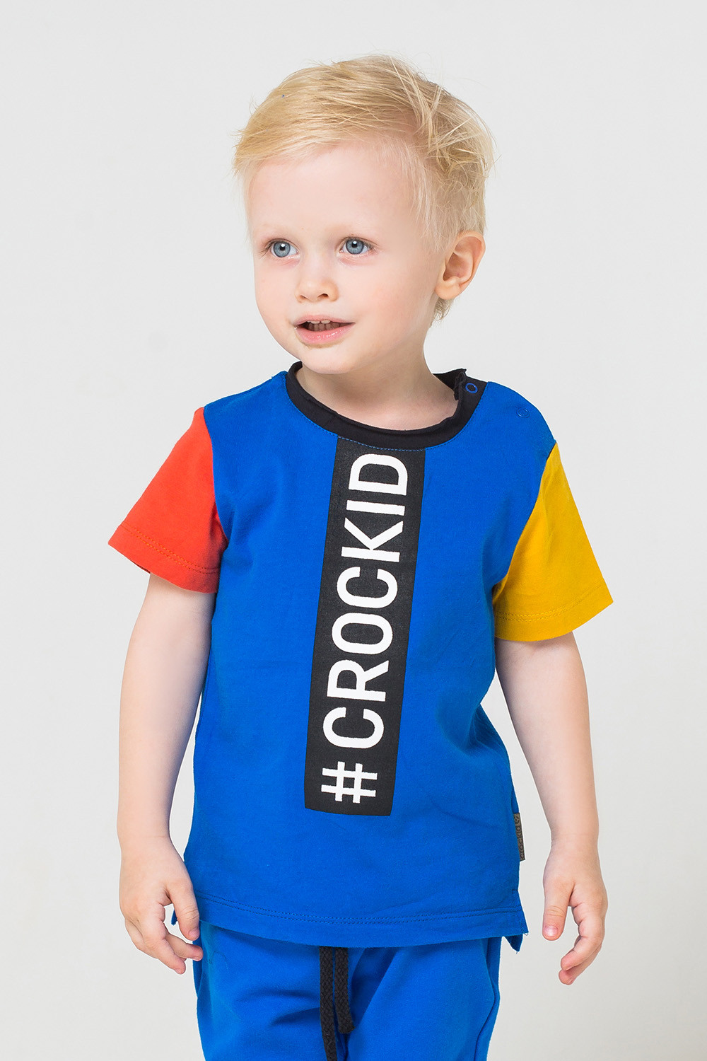 картинка Футболка для мальчика Crockid КР 300811 ярко-синий к226 от магазина детских товаров ALiSa