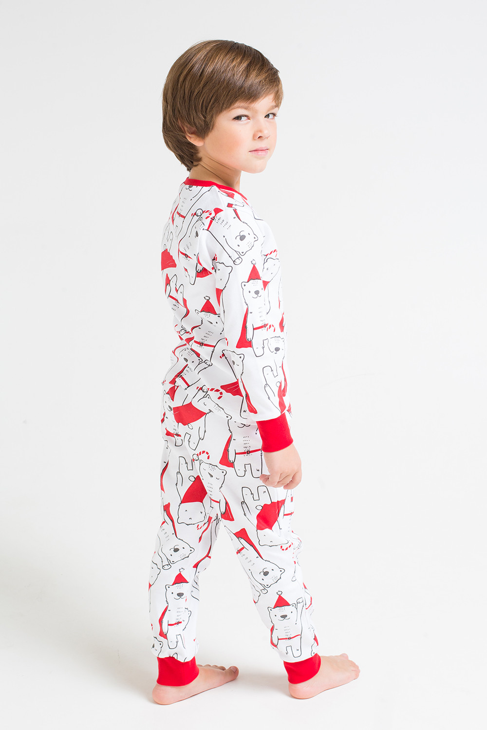 картинка Пижама детская Crockid К 1550 супермишки на белом от магазина детских товаров ALiSa