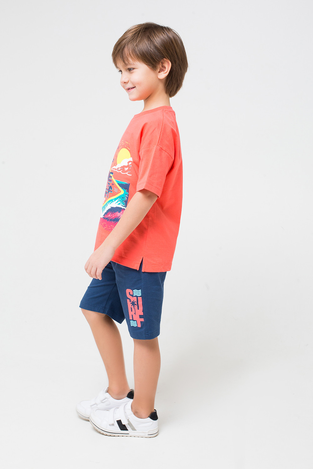 картинка Комплект для мальчика Crockid К 2665 коралл + серо-синий к1245 от магазина детских товаров ALiSa