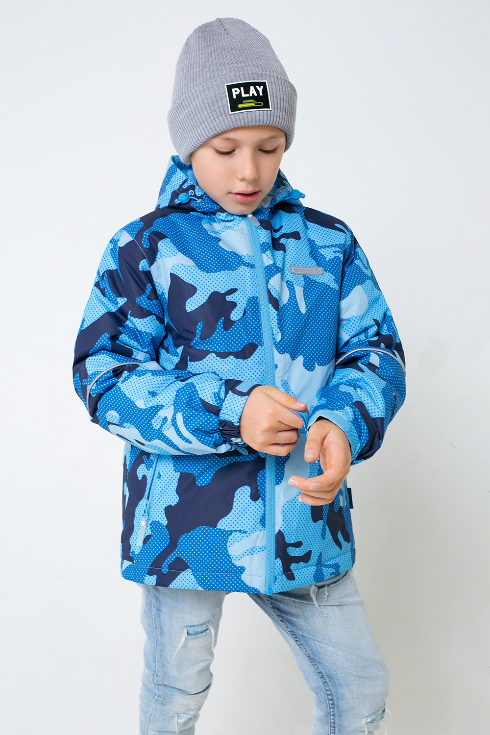 картинка Куртка демисезонная утепленная для мальчика Crockid ВК 30092/н/3 ГР от магазина детских товаров ALiSa