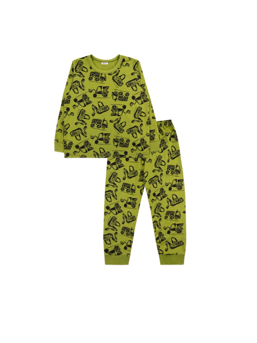 картинка Пижама для мальчика YLA 0936102203 Хаки экскаваторы от магазина детских товаров ALiSa