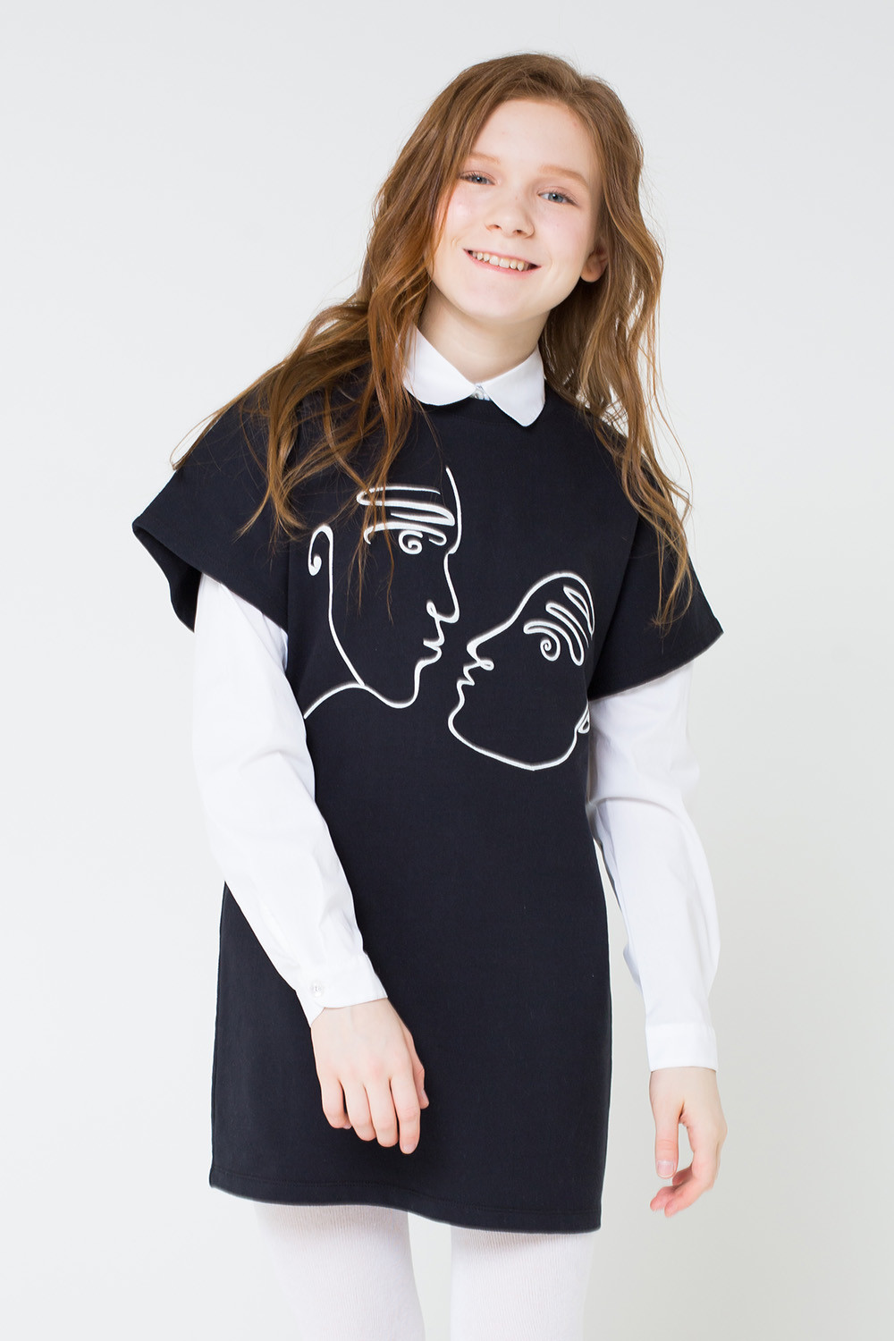 картинка Туника для девочки КБ 5571 черный к19 от магазина детских товаров ALiSa