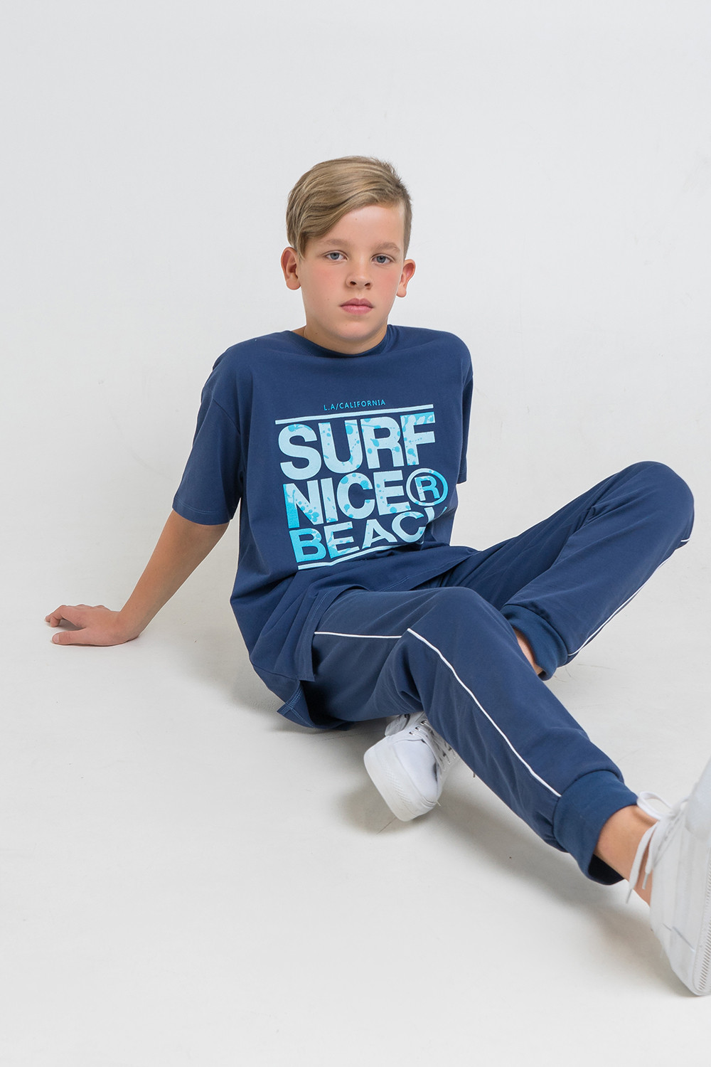 картинка Брюки для мальчика КБ 400024 темно-синий к46 от магазина детских товаров ALiSa