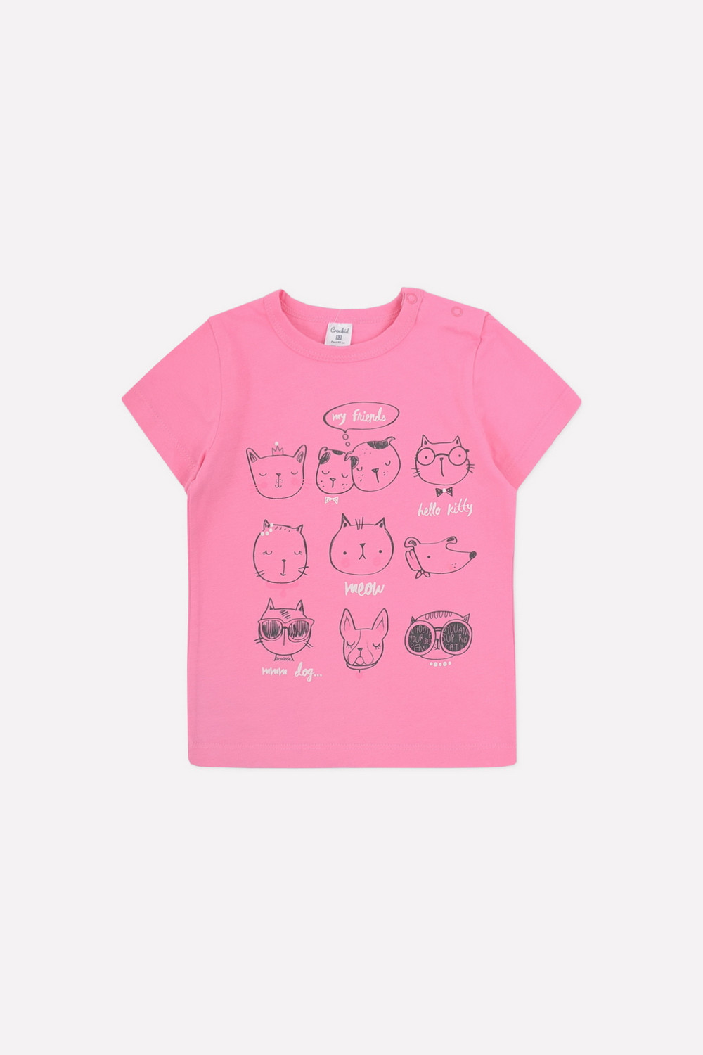 картинка Футболка для девочки Crockid К 3942 розовая орхидея от магазина детских товаров ALiSa