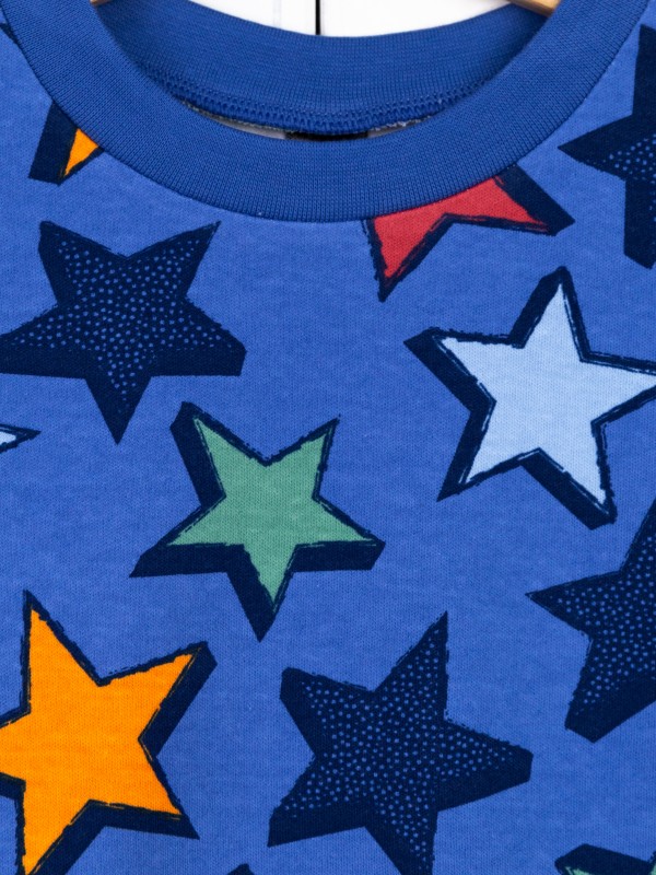 картинка Пижама для мальчика Baby Boom КС17/2-И Звёзды на синем от магазина детских товаров ALiSa