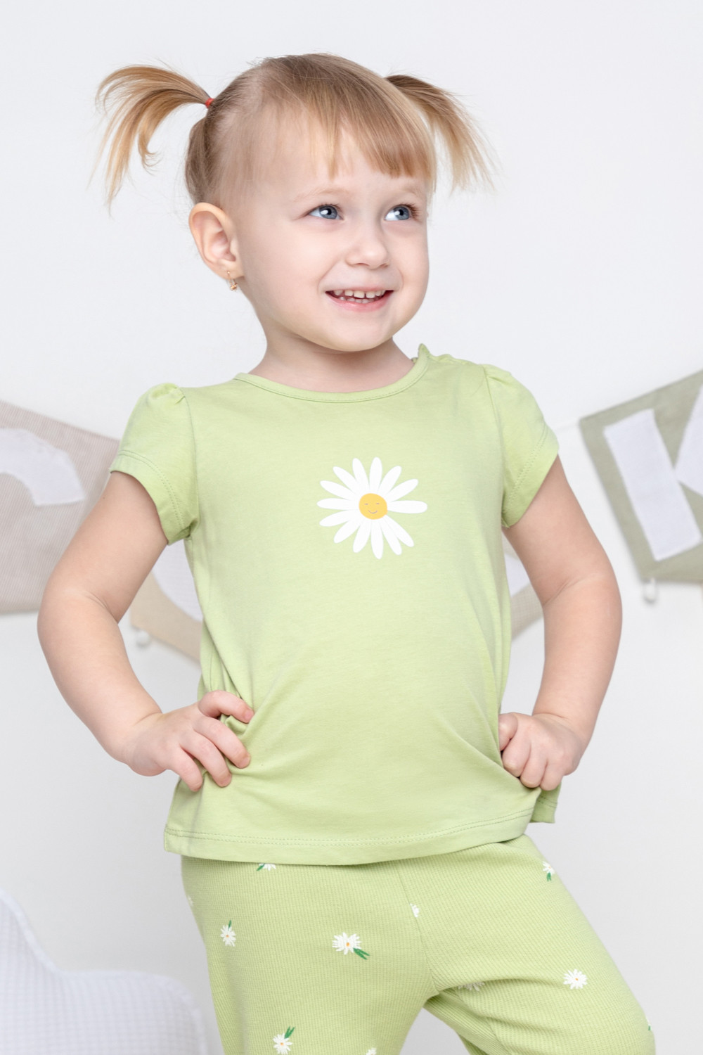 картинка Футболка для девочки Crockid КР 302061 сочный лайм к391 от магазина детских товаров ALiSa