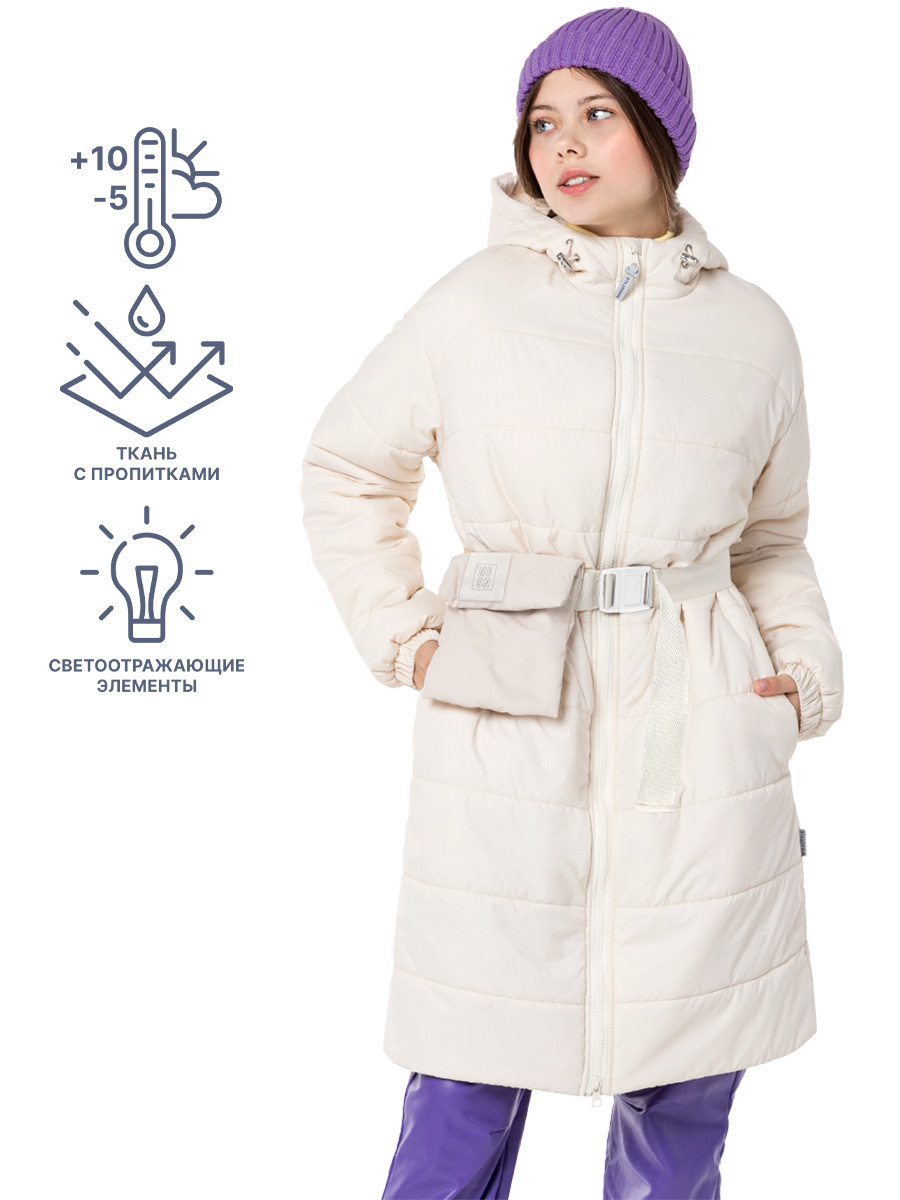 картинка Пальто утепленное для девочки NIKASTYLE 6м6024 кешью от магазина детских товаров ALiSa