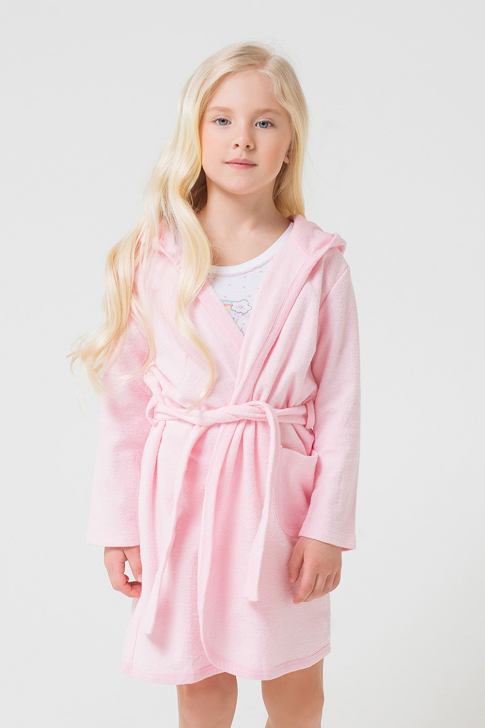 картинка Халат для девочки Crockid К 5481 холодно-розовый (единорог) от магазина детских товаров ALiSa