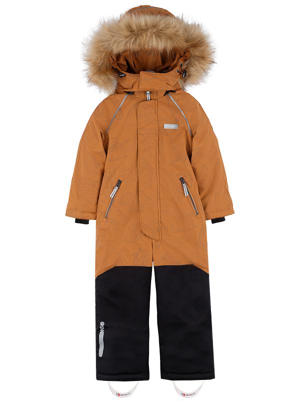 картинка Комбинезон зимний для мальчика NIKASTYLE 8з1924 Кэмел черный от магазина детских товаров ALiSa