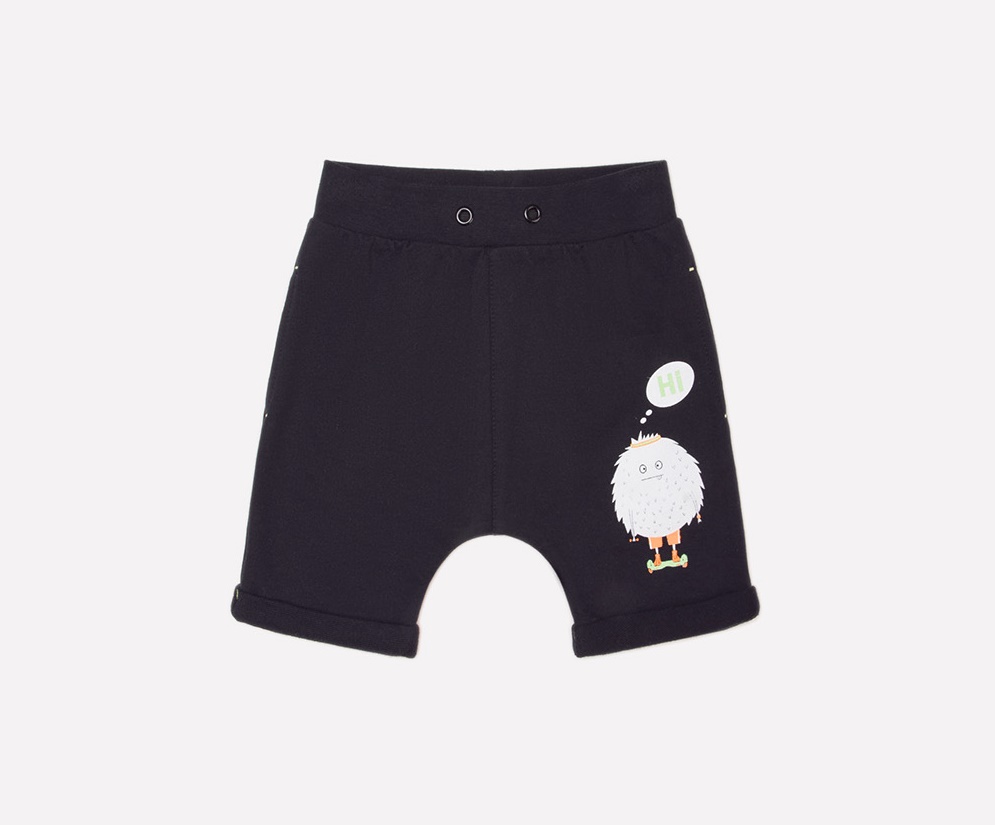 картинка Шорты для мальчика Crockid КР 4785 черный к234 от магазина детских товаров ALiSa