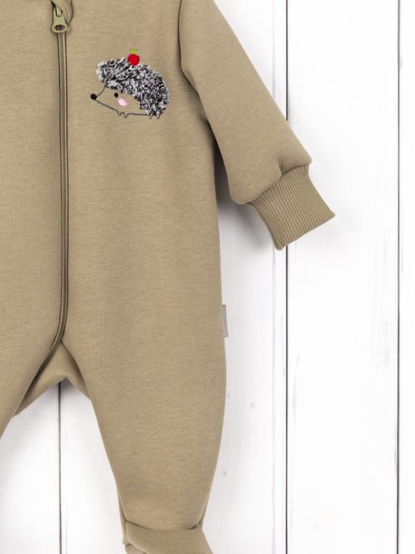 картинка Комбинезон на стопе Baby Boom К381/2-Ф Ёжик светло-оливковый от магазина детских товаров ALiSa