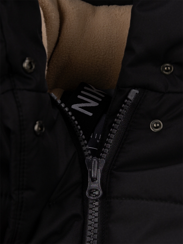 картинка Пальто зимнее для девочки NIKASTYLE 6з3224 Черный беж от магазина детских товаров ALiSa