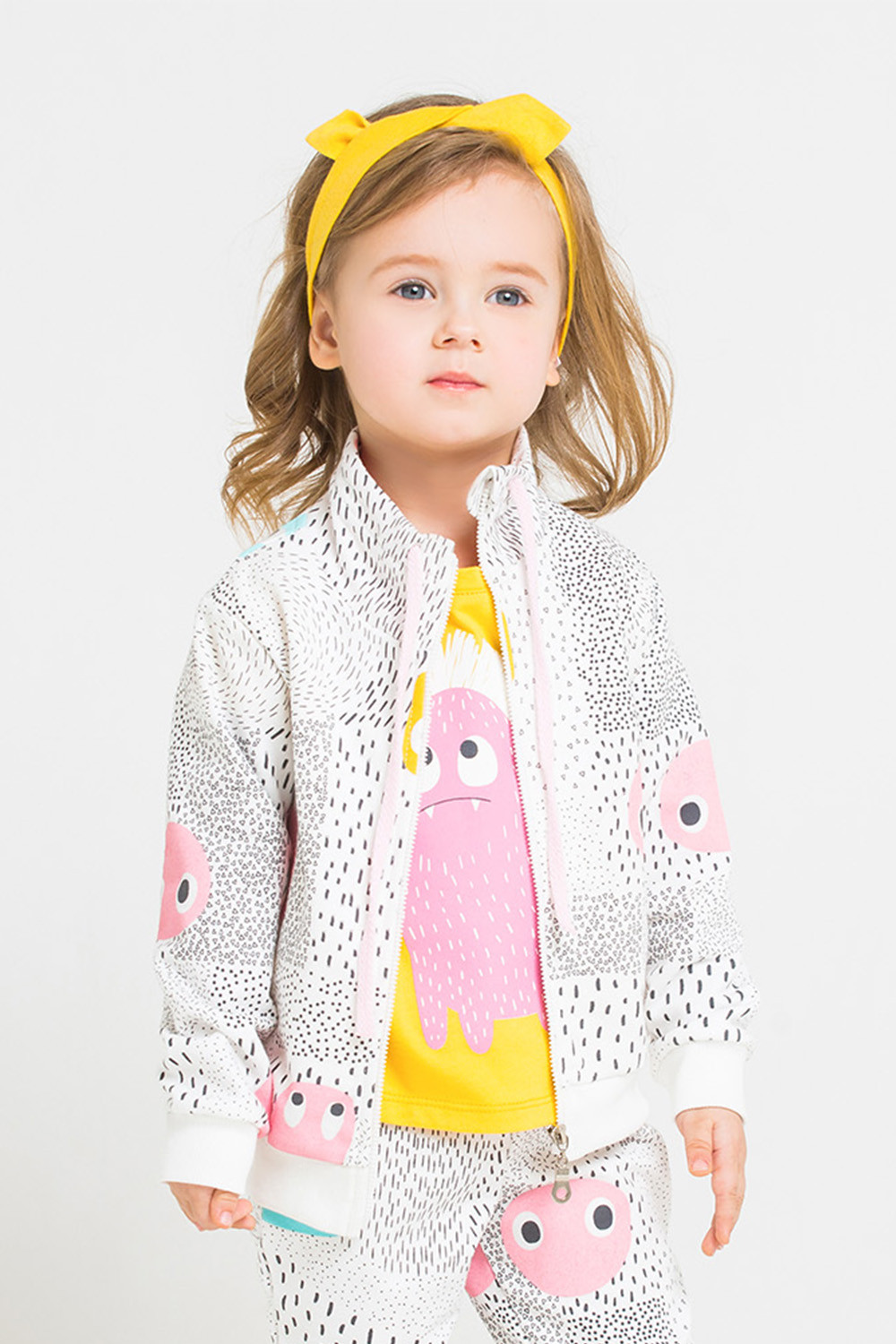 картинка Куртка для девочки Crockid КР 300802 смайлики на сахаре к225 от магазина детских товаров ALiSa