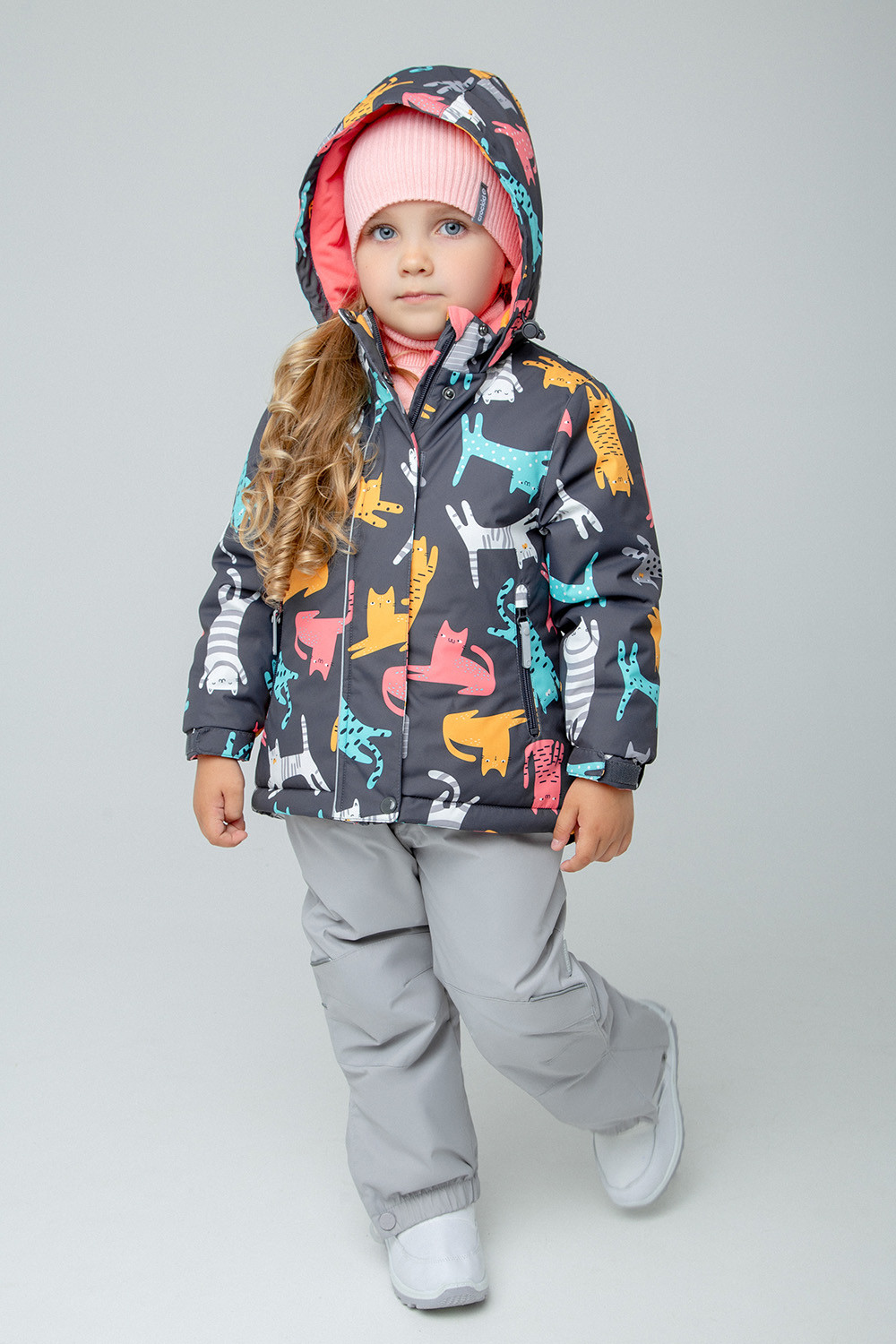 картинка Куртка зимняя для девочки Crockid ВК 38077/н/2 ГР от магазина детских товаров ALiSa