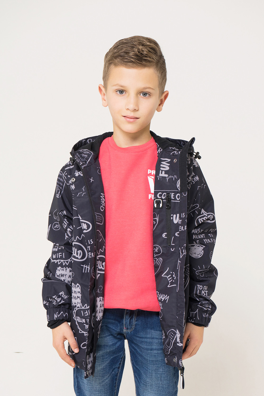 картинка Куртка ветровочная для мальчика Crockid ВК 30075/н/1 ГР от магазина детских товаров ALiSa