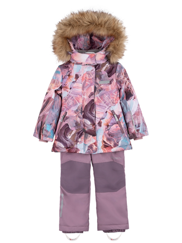 картинка Комплект зимний для девочки NIKASTYLE 7з1224 Кофе орхидея от магазина детских товаров ALiSa