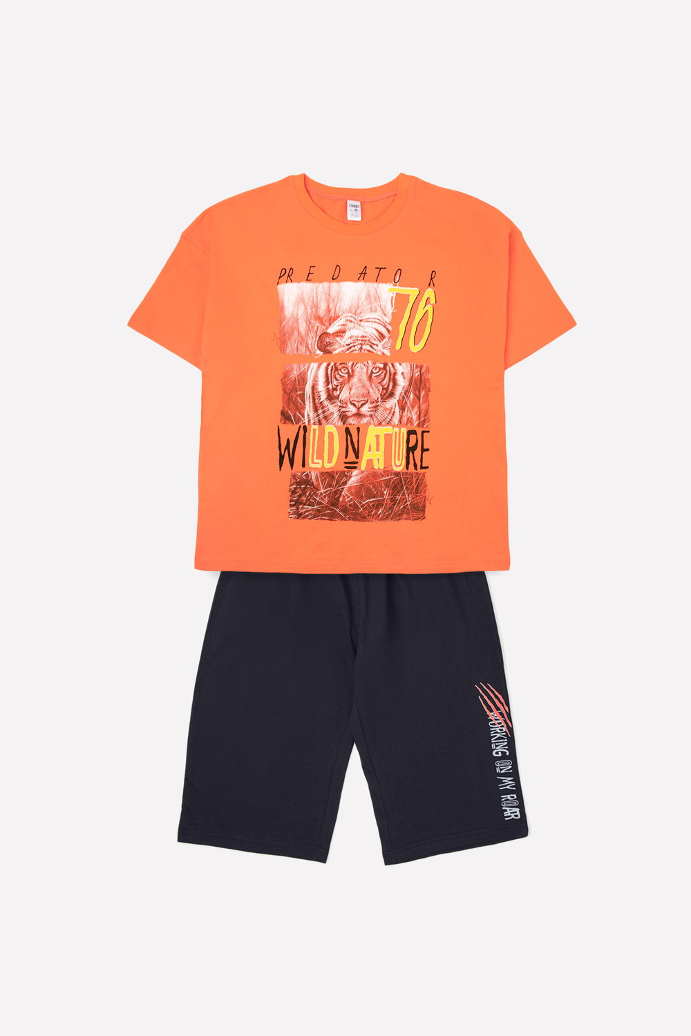картинка Комплект для мальчика КБ 2683 оранжевый + черный от магазина детских товаров ALiSa