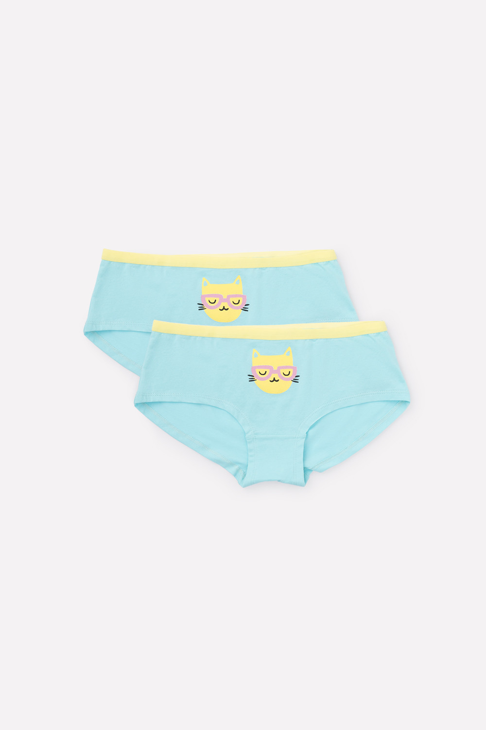 картинка Трусы для девочки Crockid КБ 1973-2 мятная конфета (кошка) от магазина детских товаров ALiSa