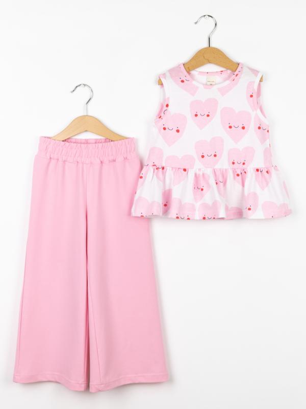 картинка Комплект для девочки Baby Boom КД560/1-К Сердечки + розовый от магазина детских товаров ALiSa
