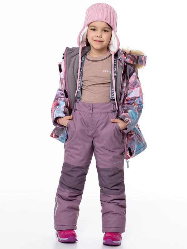 картинка Комплект зимний для девочки NIKASTYLE 7з1224 Кофе орхидея от магазина детских товаров ALiSa