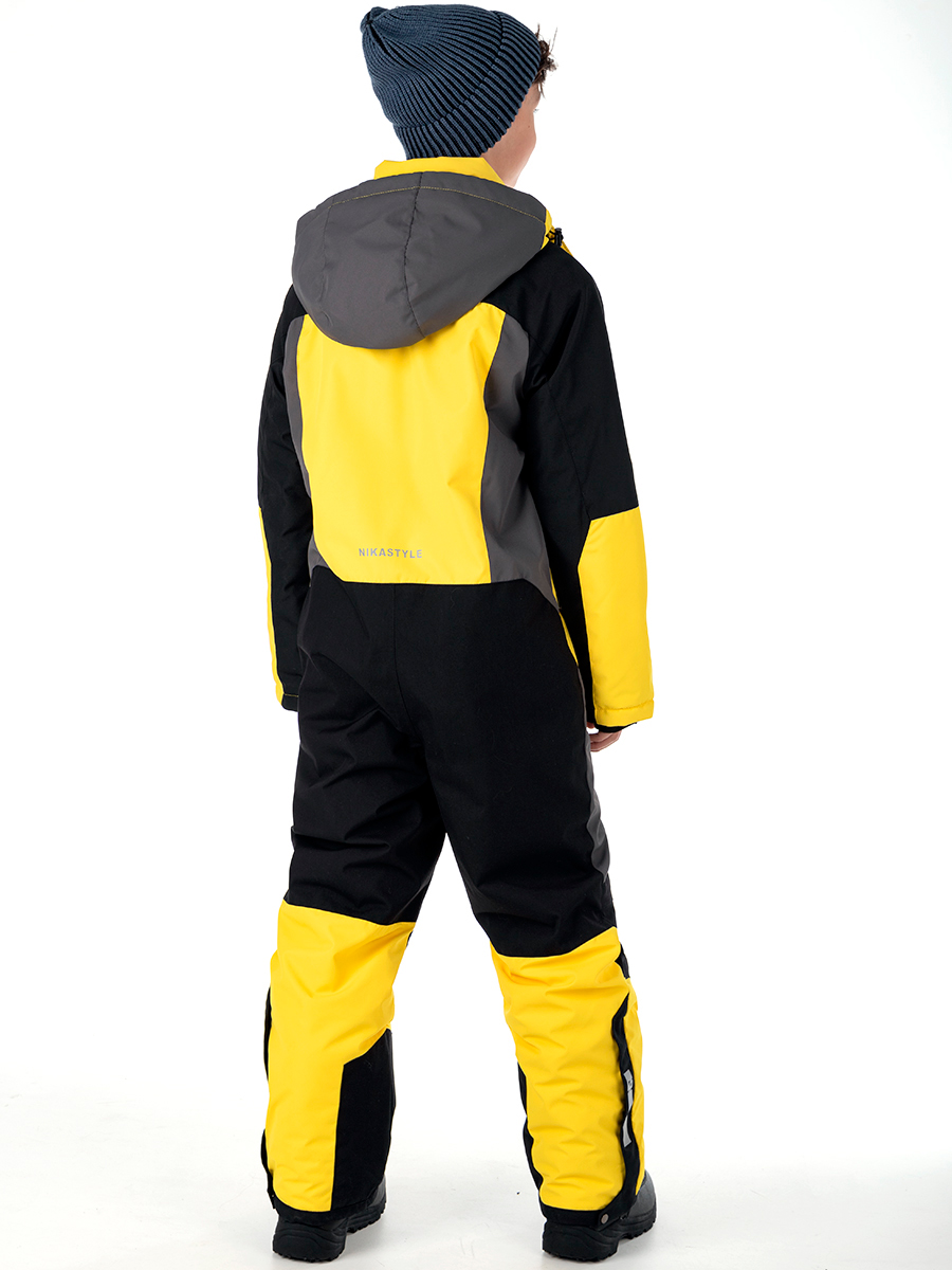 картинка Комбинезон зимний для мальчика NIKASTYLE 8з6924 Желтый черный от магазина детских товаров ALiSa