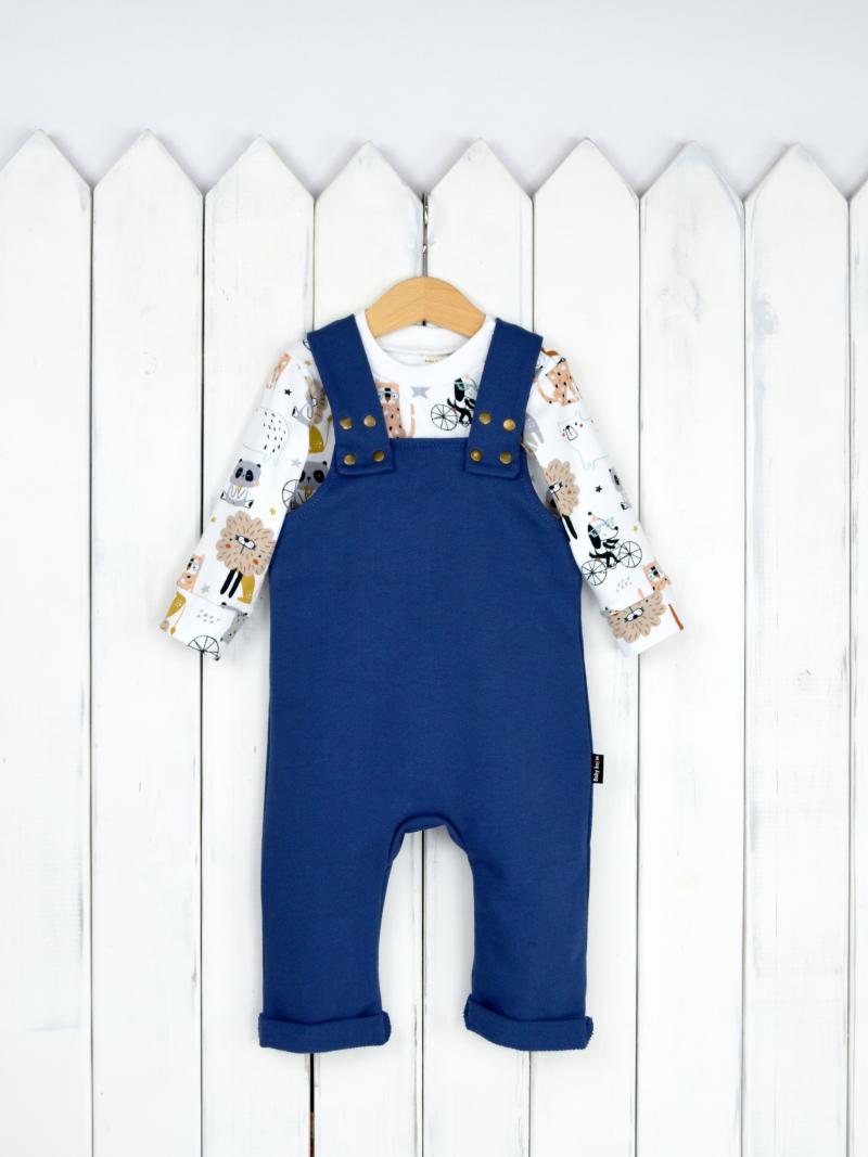 картинка Комплект для мальчика Baby Boom КД375/2 Белый + голубой от магазина детских товаров ALiSa