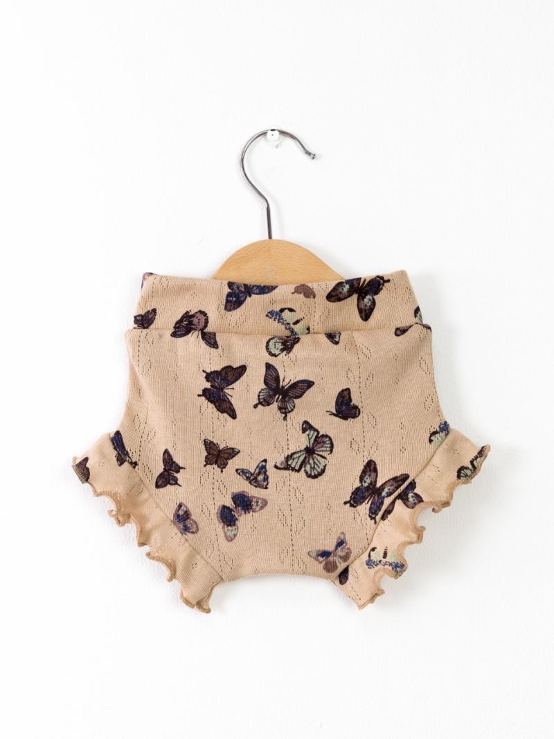 картинка Трусы шорты для девочки Baby Boom П69/15 Бабочки на бежевом от магазина детских товаров ALiSa