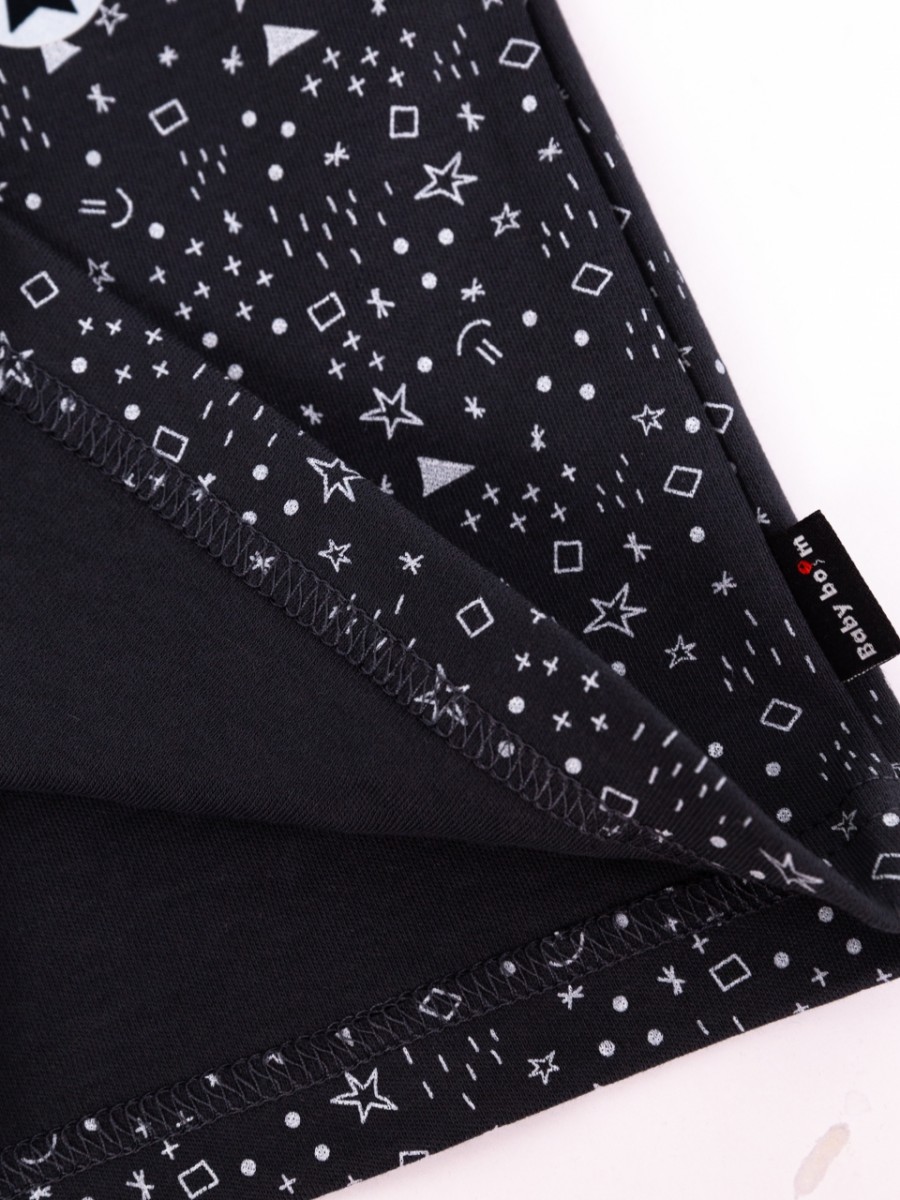 картинка Футболка для мальчика Baby Boom Ф90/4-И Значки серые на графите я735 от магазина детских товаров ALiSa