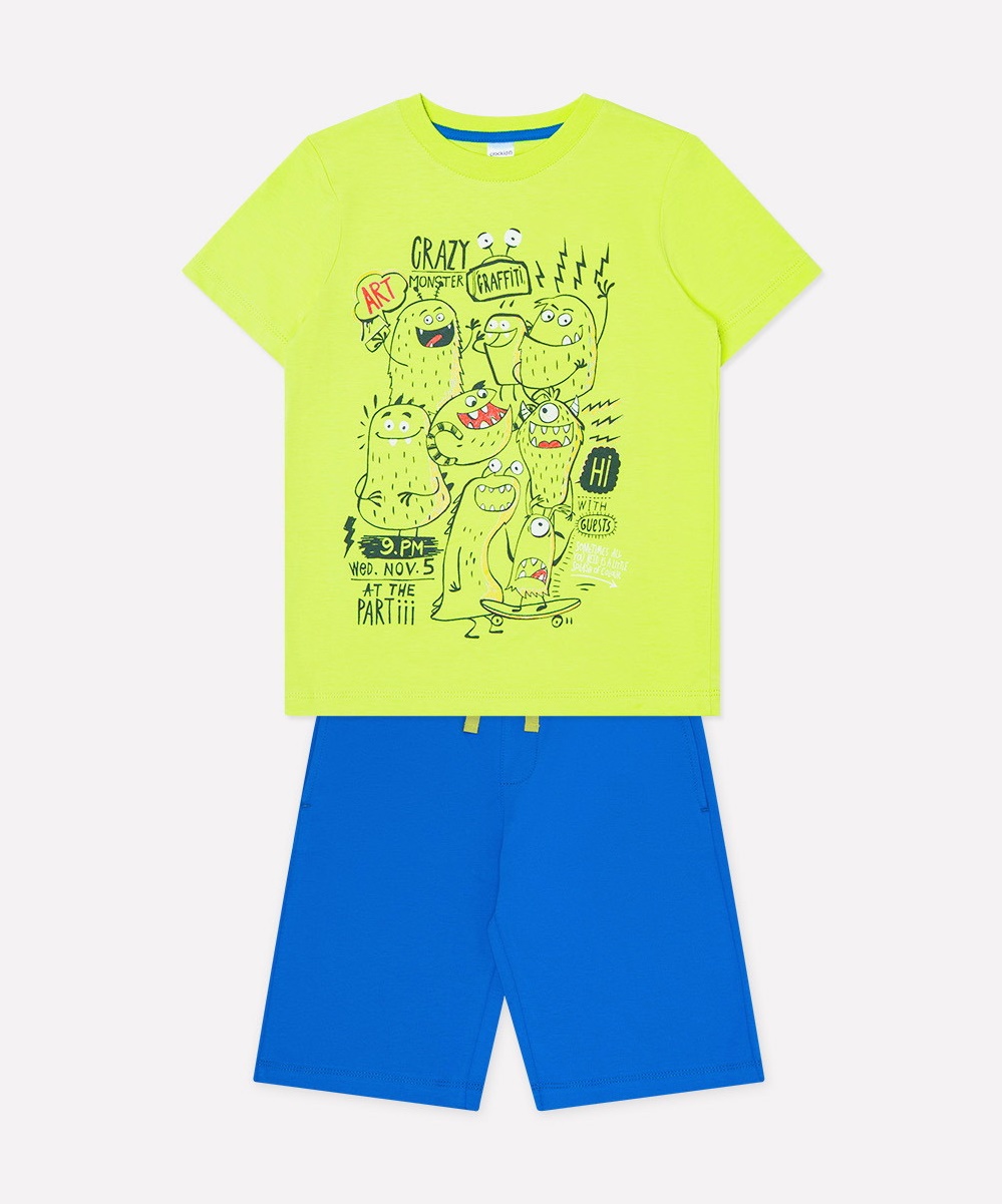 картинка Комплект для мальчика Crockid К 2666ярко-зеленый + ярко-синий к1247 от магазина детских товаров ALiSa