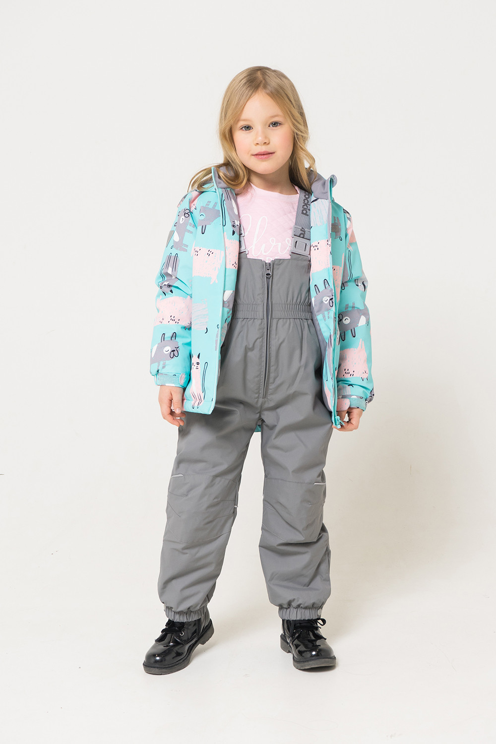 картинка Куртка демисезонная утепленная для девочки Crockid ВК 32095/н/1 ГР от магазина детских товаров ALiSa