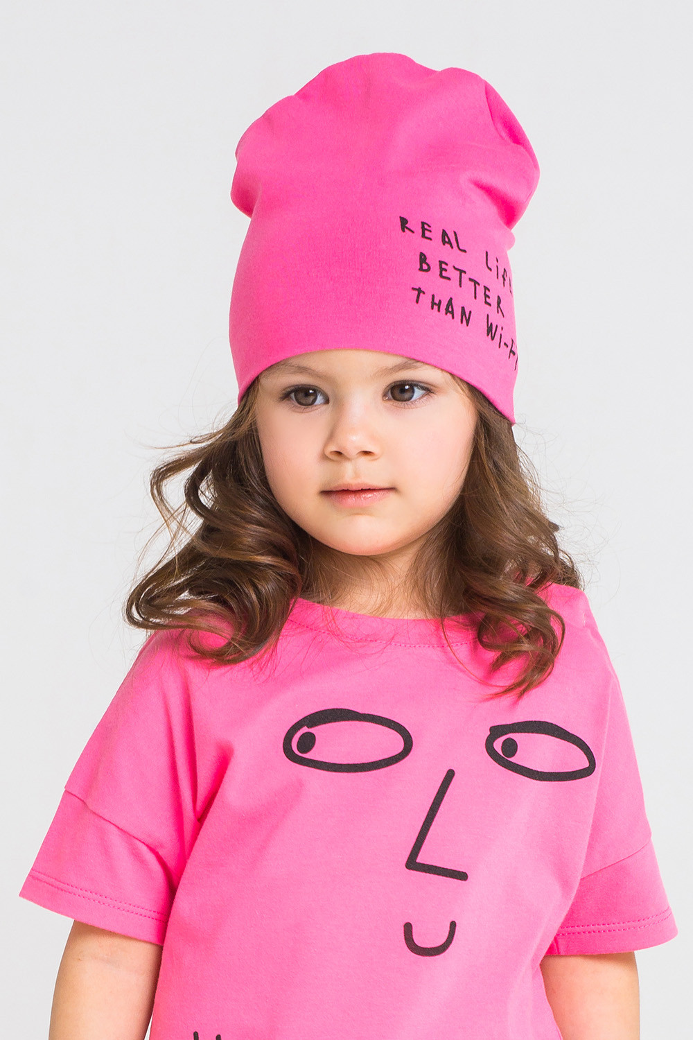 картинка Шапка для девочки Crockid КР 8078 ярко-розовый к229 от магазина детских товаров ALiSa