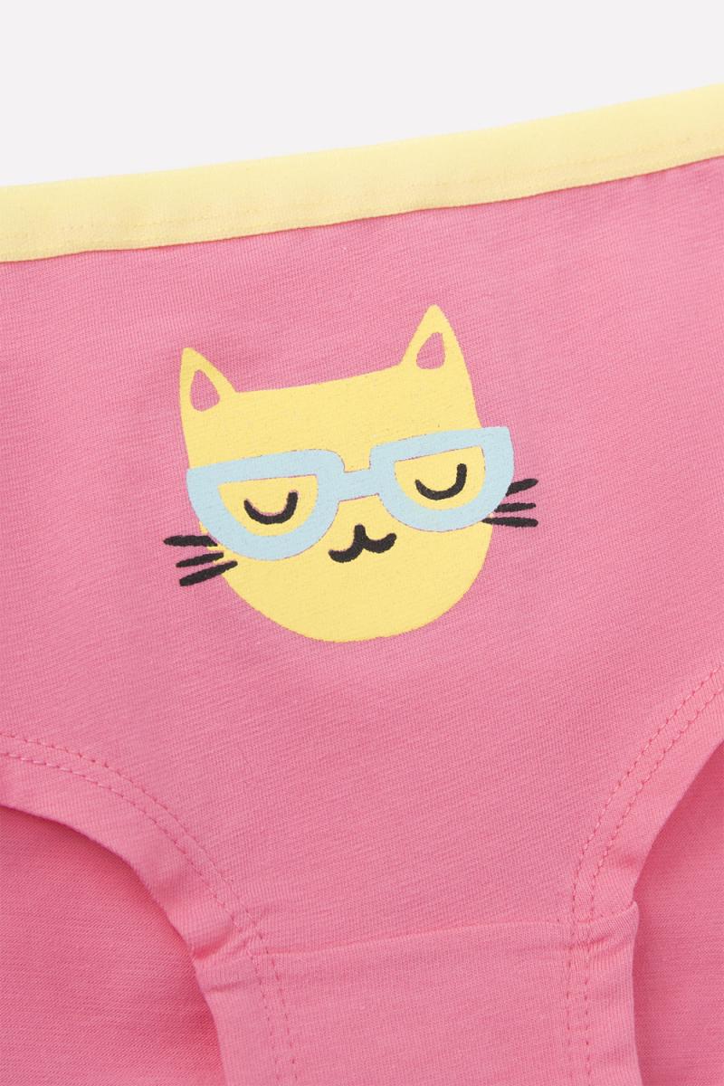картинка Трусы для девочки Crockid КБ 1973-2 клубничное суфле (кошка) от магазина детских товаров ALiSa