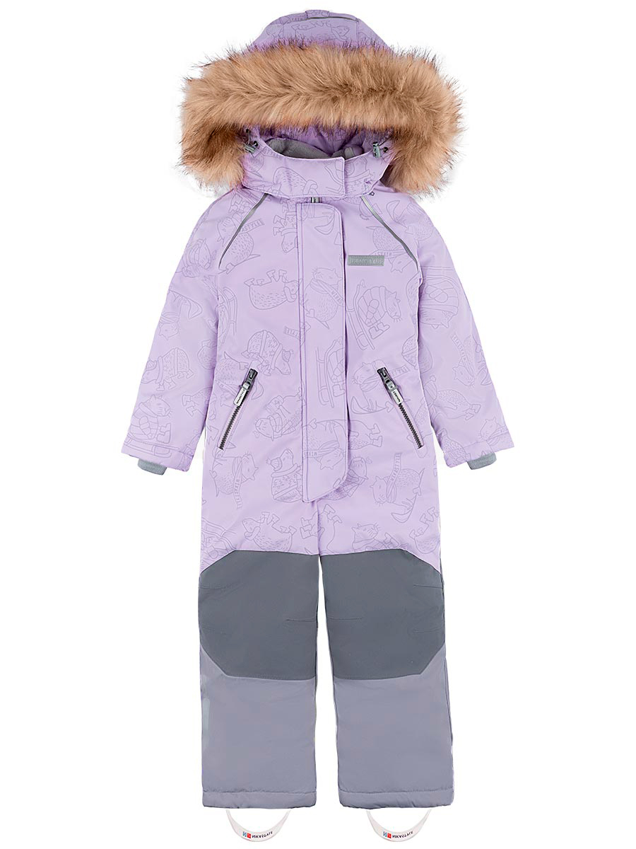 картинка Комбинезон зимний для девочки NIKASTYLE 8з2024 з24 Лаванда серый от магазина детских товаров ALiSa