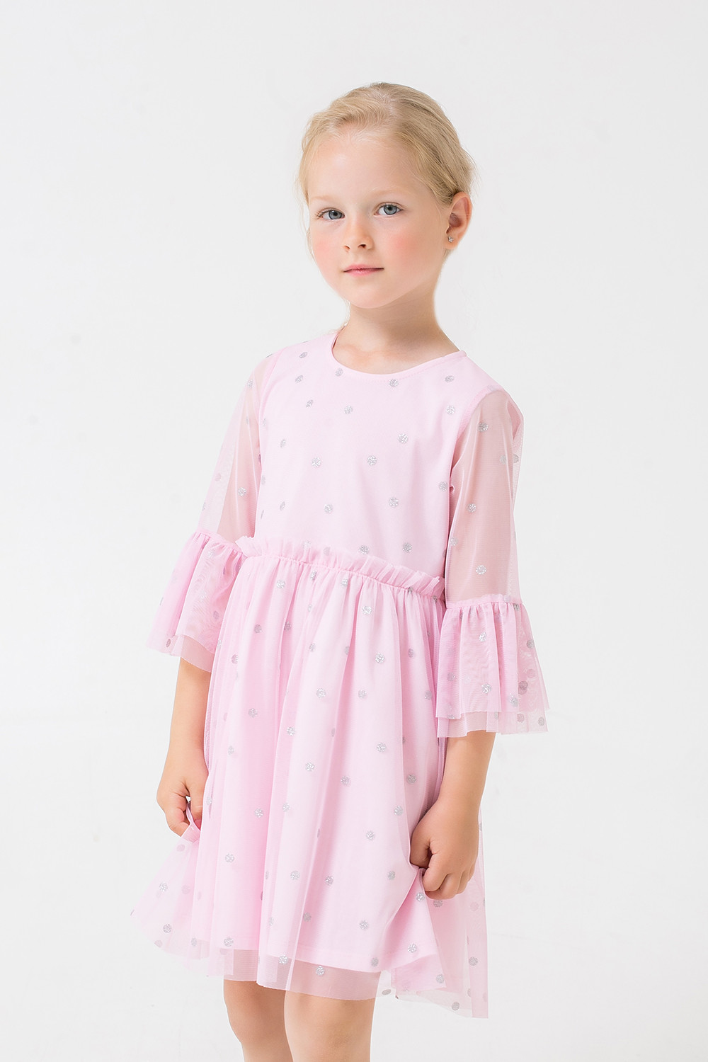 картинка Платье для девочки Crockid К 5664 нежно-розовый от магазина детских товаров ALiSa