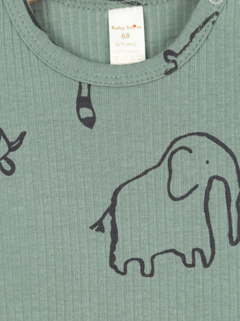 картинка Комбинезон для мальчика Baby Boom К324/8-К Сафари на шалфее я736 от магазина детских товаров ALiSa