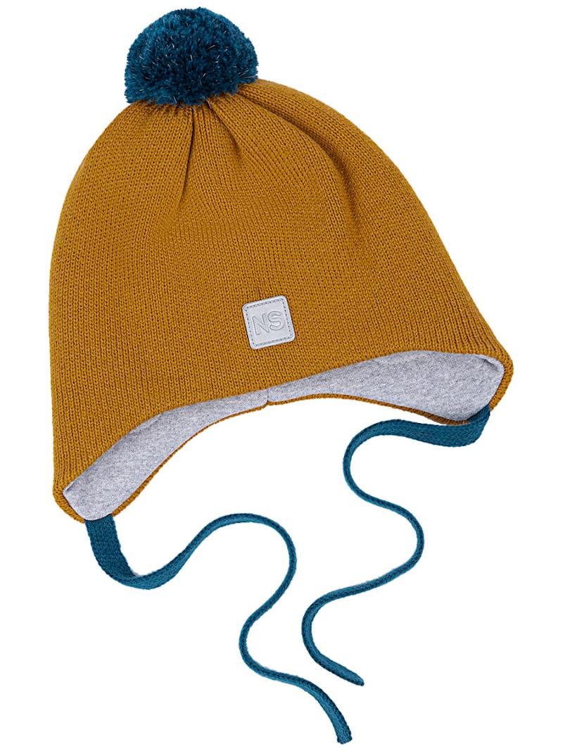 картинка Шапка утепленная для мальчика NIKASTYLE 11з13123 горчичный от магазина детских товаров ALiSa