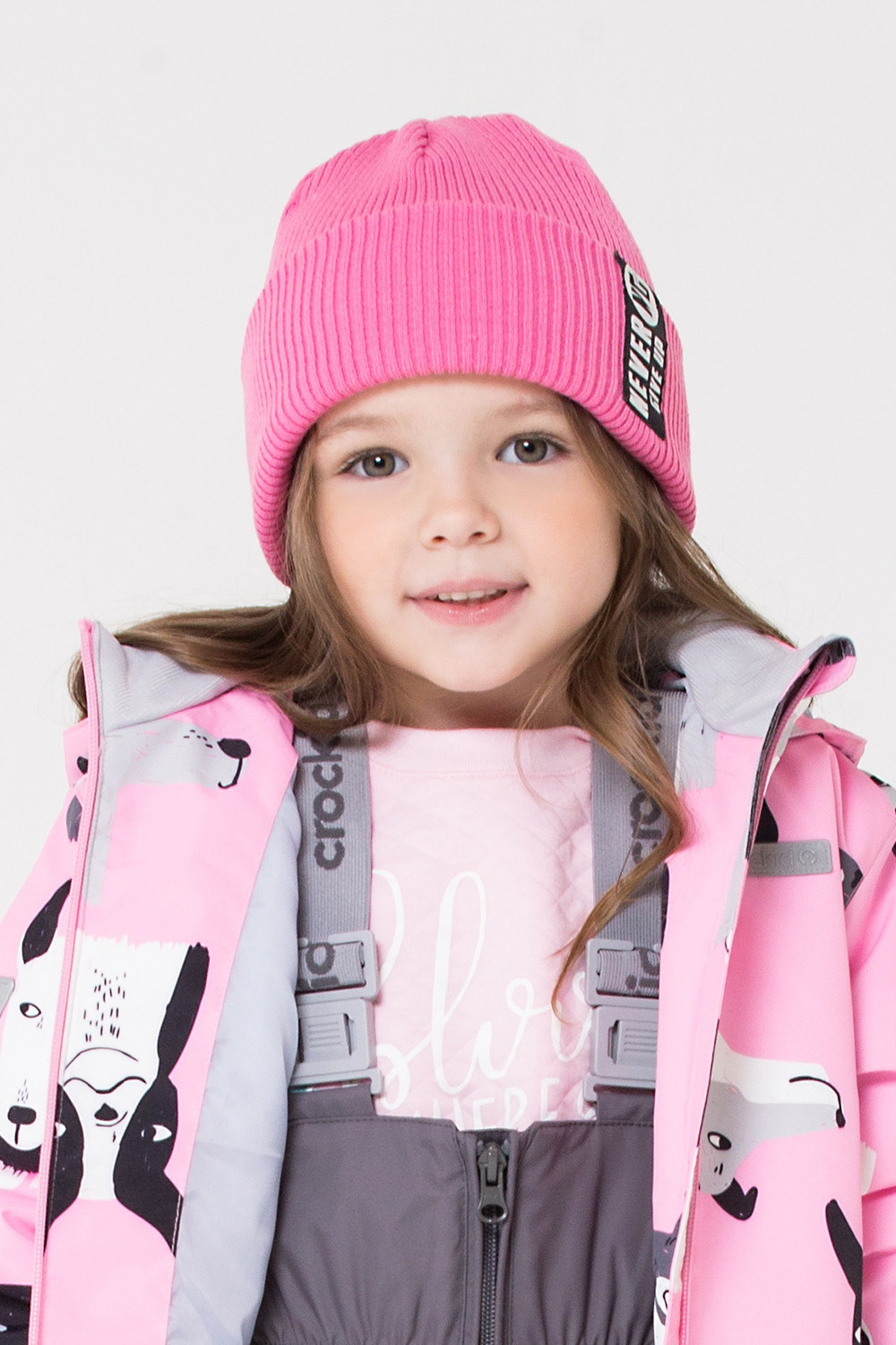 картинка Шапка для девочки Crockid КВ 20131 розовый от магазина детских товаров ALiSa