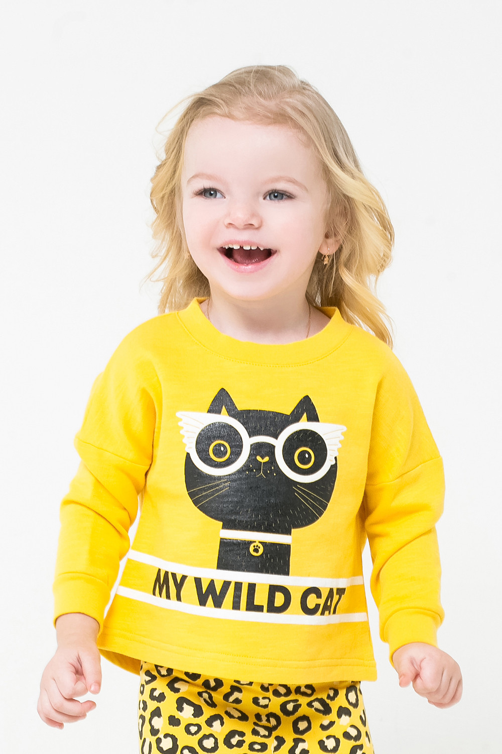 картинка Джемпер для девочки Crockid КР 301084 желтый к269 от магазина детских товаров ALiSa